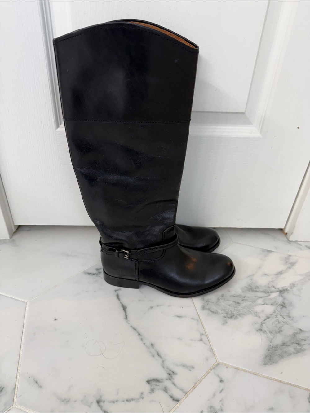 Frye Melissa Black Women's Tall Riding Boots